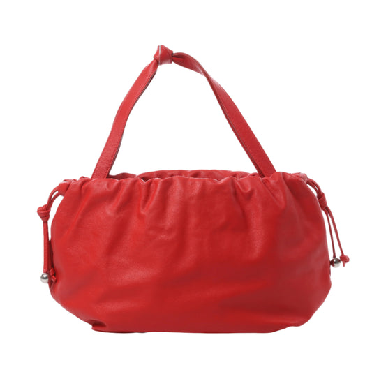 Bottega Veneta Bulb – Schultertasche aus glattem Leder in Rot