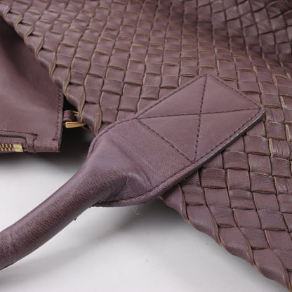Bottega Veneta Intrecciato Cabat MM Ledertasche in Dusty Rose Taupe