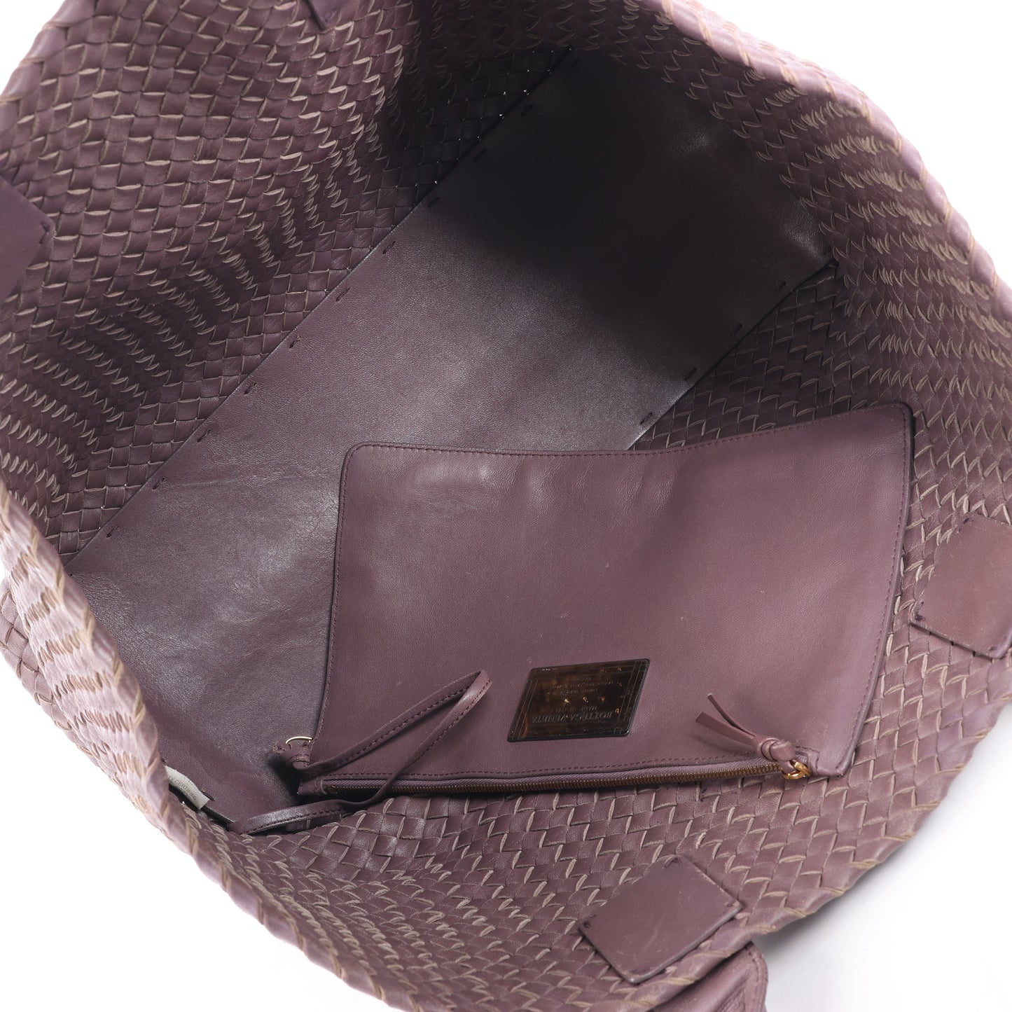 Bottega Veneta Intrecciato Cabat MM Ledertasche in Dusty Rose Taupe