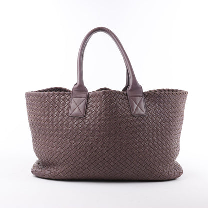 Bottega Veneta Intrecciato Cabat MM Ledertasche in Dusty Rose Taupe