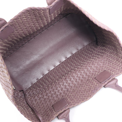 Bottega Veneta Intrecciato Cabat MM Ledertasche in Dusty Rose Taupe