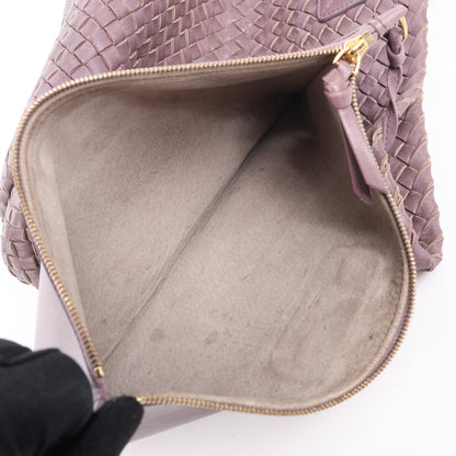 Bottega Veneta Intrecciato Cabat MM Ledertasche in Dusty Rose Taupe