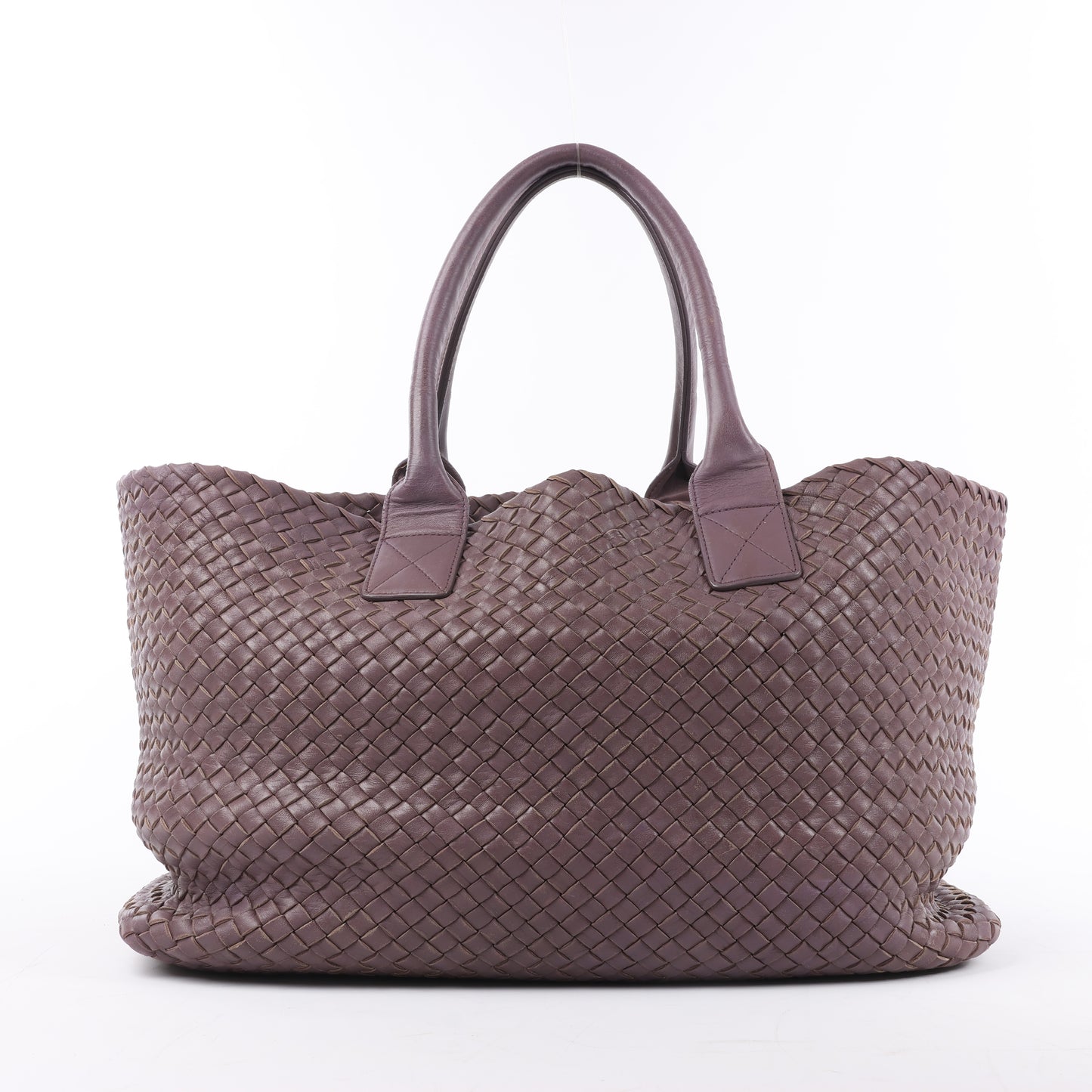 Bottega Veneta Intrecciato Cabat MM Ledertasche in Dusty Rose Taupe