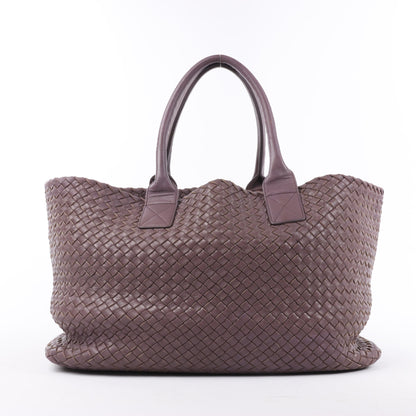 Bottega Veneta Intrecciato Cabat MM Ledertasche in Dusty Rose Taupe