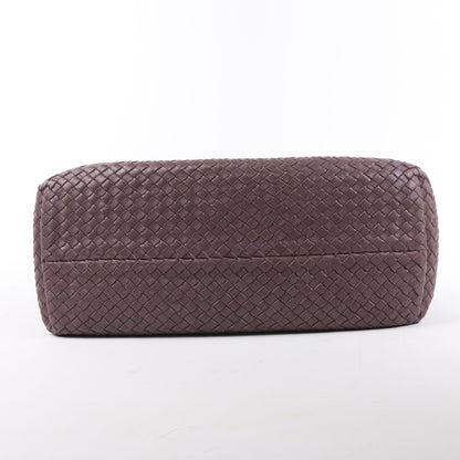 Bottega Veneta Intrecciato Cabat MM Ledertasche in Dusty Rose Taupe