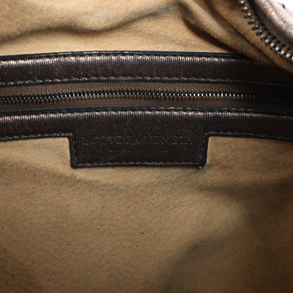 Bottega Veneta Intrecciato Hobo Leder Umhängetasche in Gold