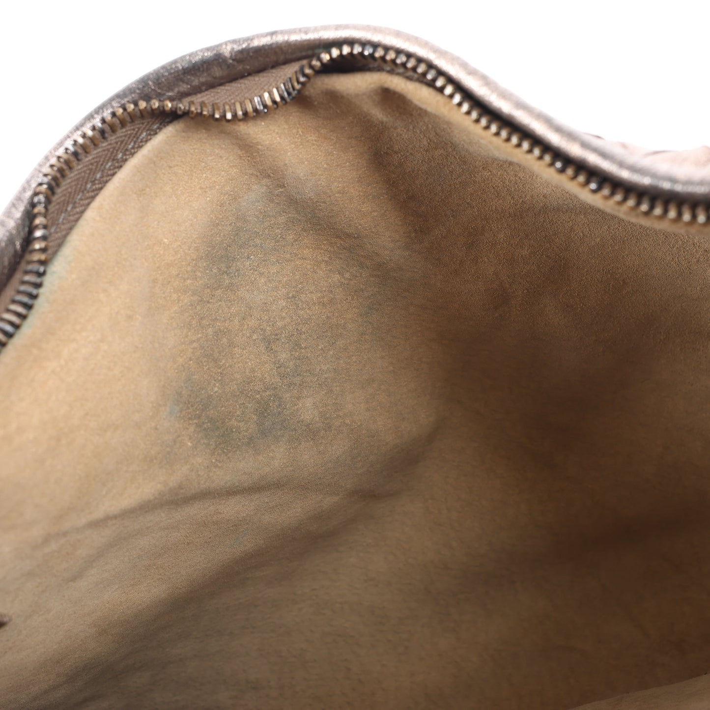 Bottega Veneta Intrecciato Hobo Leder Umhängetasche in Gold