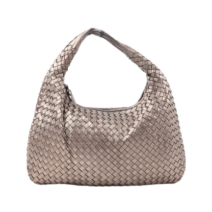 Bottega Veneta Intrecciato Hobo Leder Umhängetasche in Gold