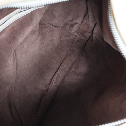 Bottega Veneta Intrecciato Hobo Leder Umhängetasche in Weiß
