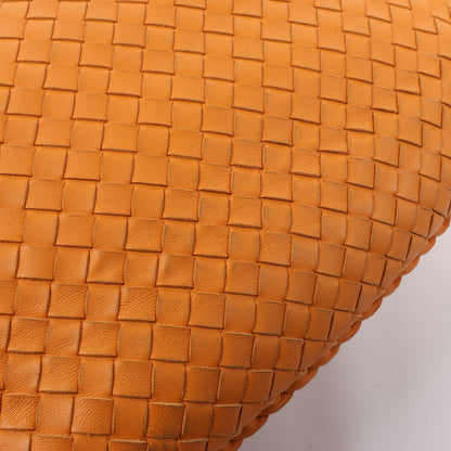 Bottega Veneta Intrecciato Hobo Leder Umhängetasche in Orange