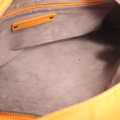 Bottega Veneta Intrecciato Hobo Leder Umhängetasche in Orange