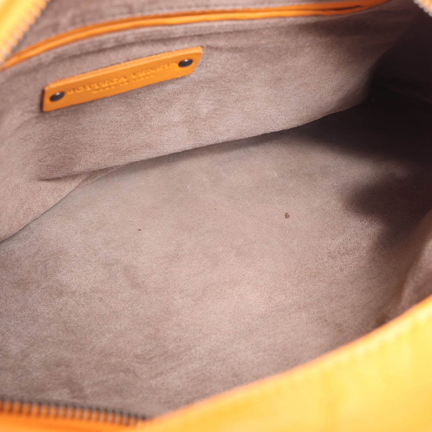Bottega Veneta Intrecciato Hobo Leder Umhängetasche in Orange