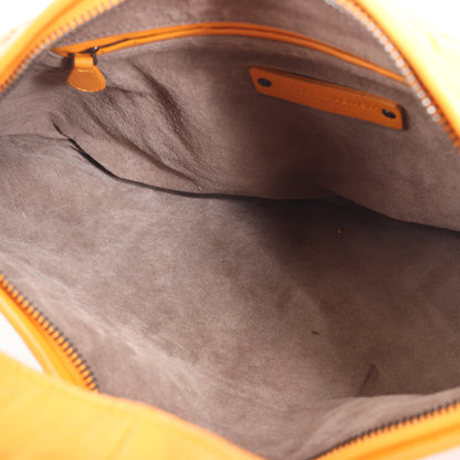 Bottega Veneta Intrecciato Hobo Leder Umhängetasche in Orange