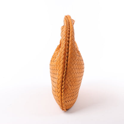 Bottega Veneta Intrecciato Hobo Leder Umhängetasche in Orange