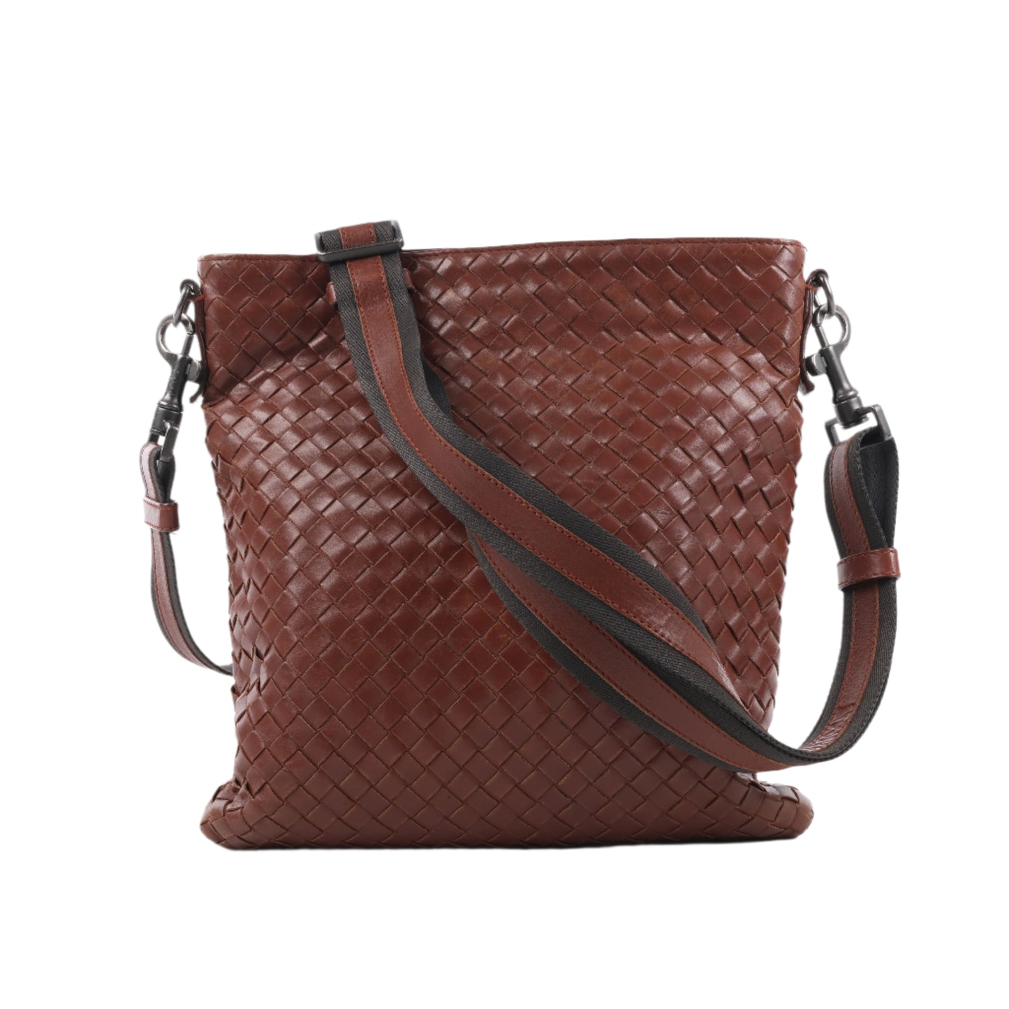 Bottega Veneta Nappa Intrecciato VN Umhängetasche in Braun