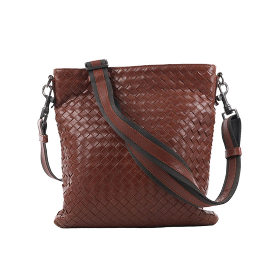 Bottega Veneta Nappa Intrecciato VN Umhängetasche in Braun