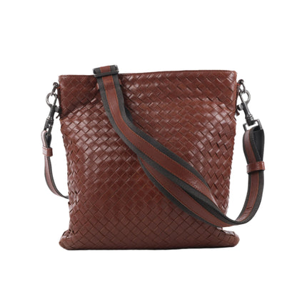 Bottega Veneta Nappa Intrecciato VN Umhängetasche in Braun