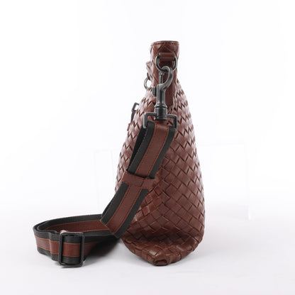 Bottega Veneta Nappa Intrecciato VN Umhängetasche in Braun