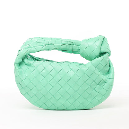 Bottega Veneta Intrecciato Mini Jodie Lederhandtasche in Grün