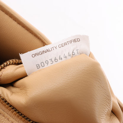 Bottega Veneta gepolsterte Kassetten-Maxi-Schultertasche aus Intrecciato-Leder in Beige