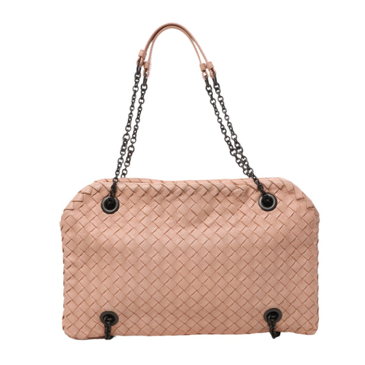 Bottega Veneta Intrecciato Leather Chain handbag Beige
