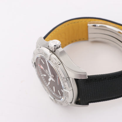 Breitling Avenger A17328 6752184 SS & Leather AT Black Dial Watch