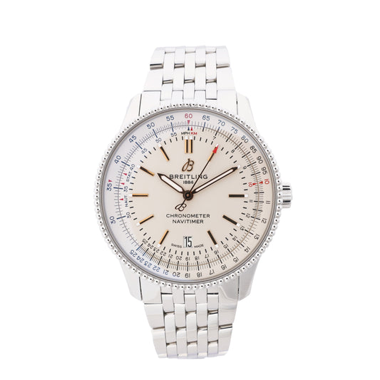 Breitling Navitimer Automatic 41 A17326211G1A1 7153274 SS AT Uhr mit Elfenbein-Zifferblatt