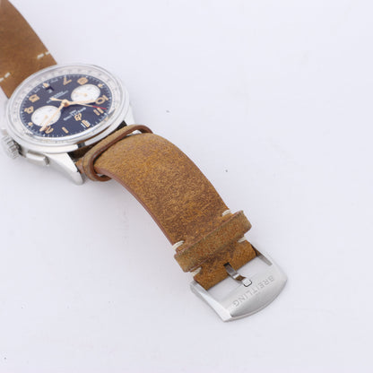 Breitling Premier B01 Chronograph 42 AB0118A21B1X2 3286079 SS &amp; Leder AT schwarzes Zifferblatt Uhr