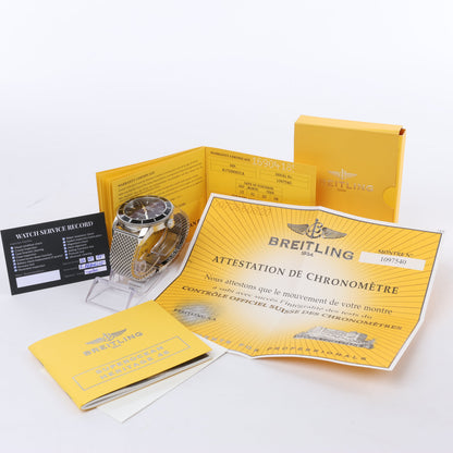 Montre Breitling Superocean A172B680CA 1097540 SS AT à cadran noir