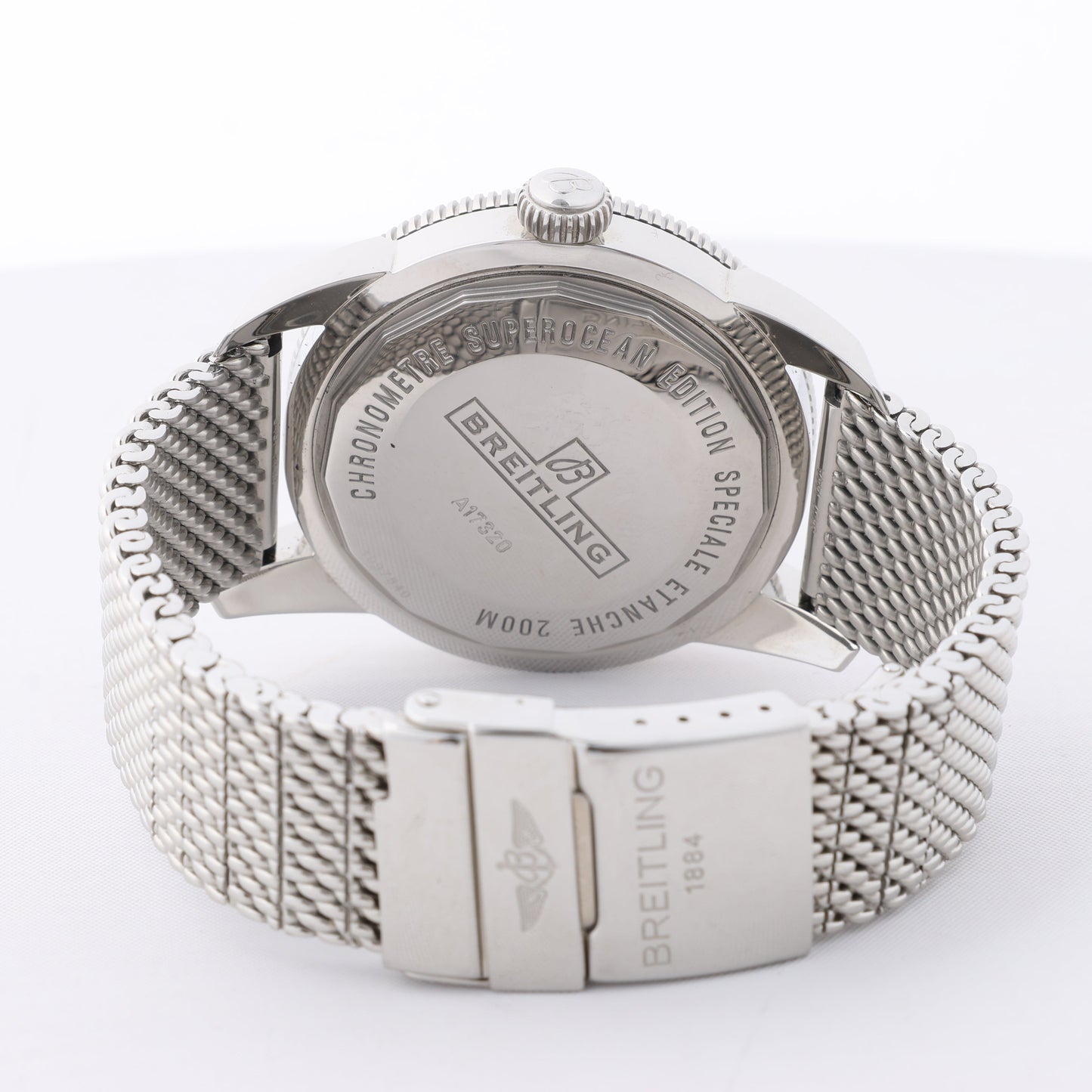 Montre Breitling Superocean A172B680CA 1097540 SS AT à cadran noir