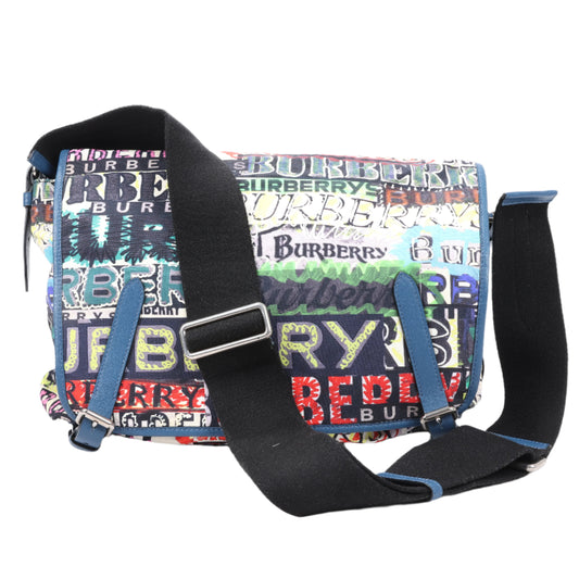 Burberry – Kuriertasche mit Graffiti-Logo-Print, mehrfarbig