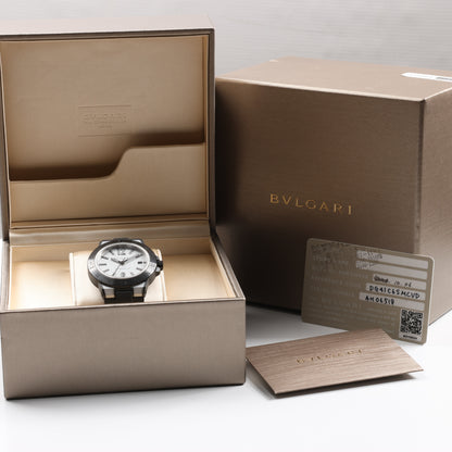 Bvlgari Diagono Magnesium DG41SMC AH06518 Magnesium & Rubber AT Silver-Face Watch