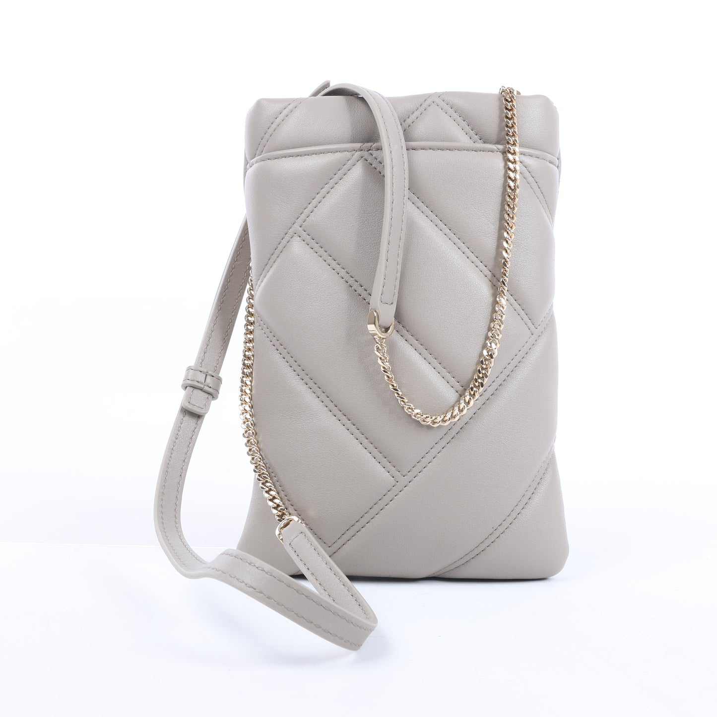BVLGARI Serpenti Cabochon Chain Schultertasche aus Leder in Grau