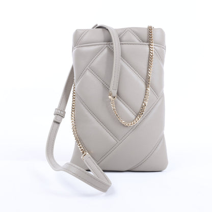 Sac bandoulière BVLGARI Serpenti Cabochon en cuir gris
