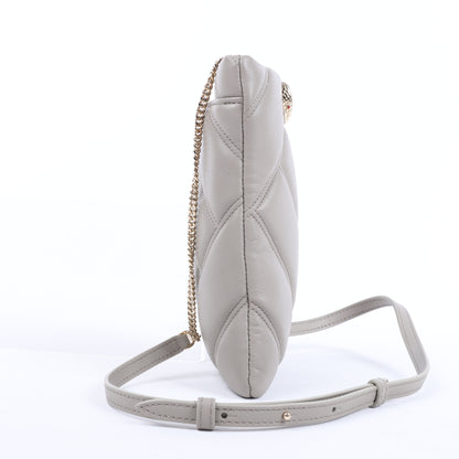 BVLGARI Serpenti Cabochon Chain Schultertasche aus Leder in Grau