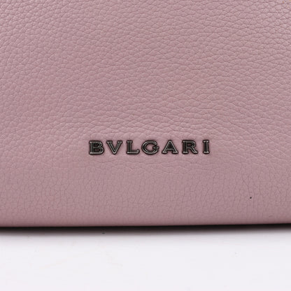 BVLGARI „Monete“ 2-Wege-Schultertasche aus rosa Leder