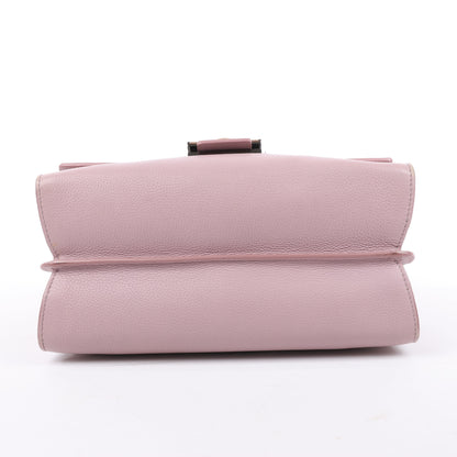 BVLGARI „Monete“ 2-Wege-Schultertasche aus rosa Leder