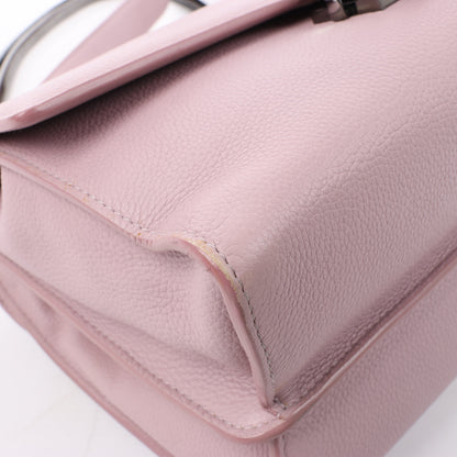 BVLGARI „Monete“ 2-Wege-Schultertasche aus rosa Leder