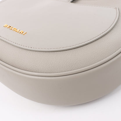 BVLGARI Serpenti-Schultertasche aus grauem Leder