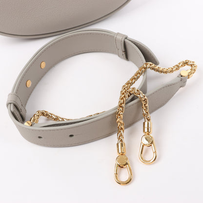 BVLGARI Serpenti-Schultertasche aus grauem Leder
