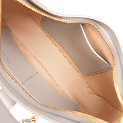 BVLGARI Serpenti-Schultertasche aus grauem Leder