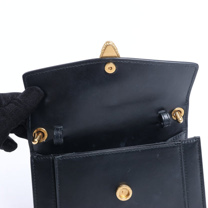 Sac à main en cuir Serpenti Bvlgari × Alexander Wang, noir