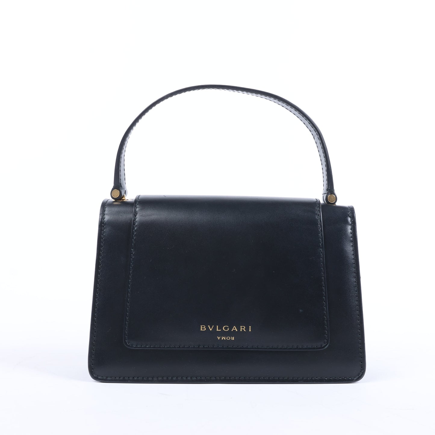 Sac à main en cuir Serpenti Bvlgari × Alexander Wang, noir