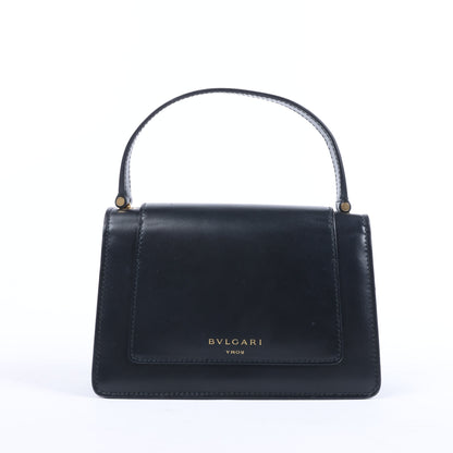 Sac à main en cuir Serpenti Bvlgari × Alexander Wang, noir