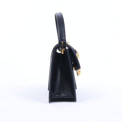Bvlgari × Alexander Wang Serpenti Lederhandtasche in Schwarz