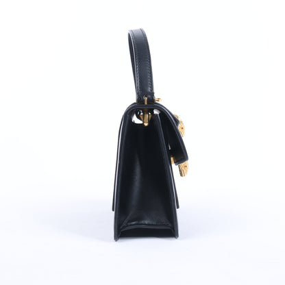 Sac à main en cuir Serpenti Bvlgari × Alexander Wang, noir