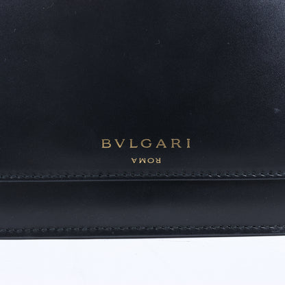 Bvlgari × Alexander Wang Serpenti Lederhandtasche in Schwarz
