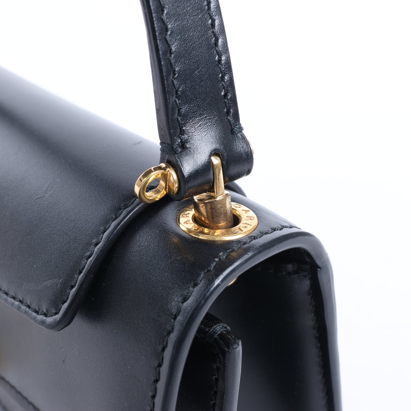 Bvlgari × Alexander Wang Serpenti Lederhandtasche in Schwarz