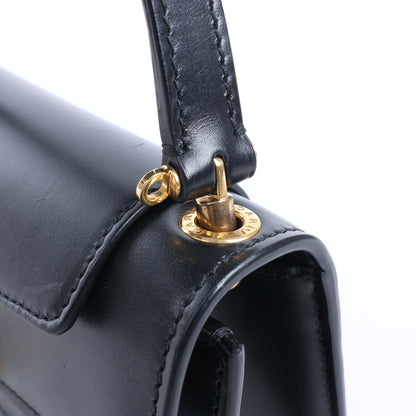 Sac à main en cuir Serpenti Bvlgari × Alexander Wang, noir