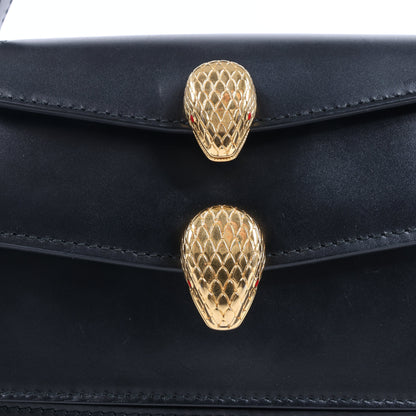 Sac à main en cuir Serpenti Bvlgari × Alexander Wang, noir
